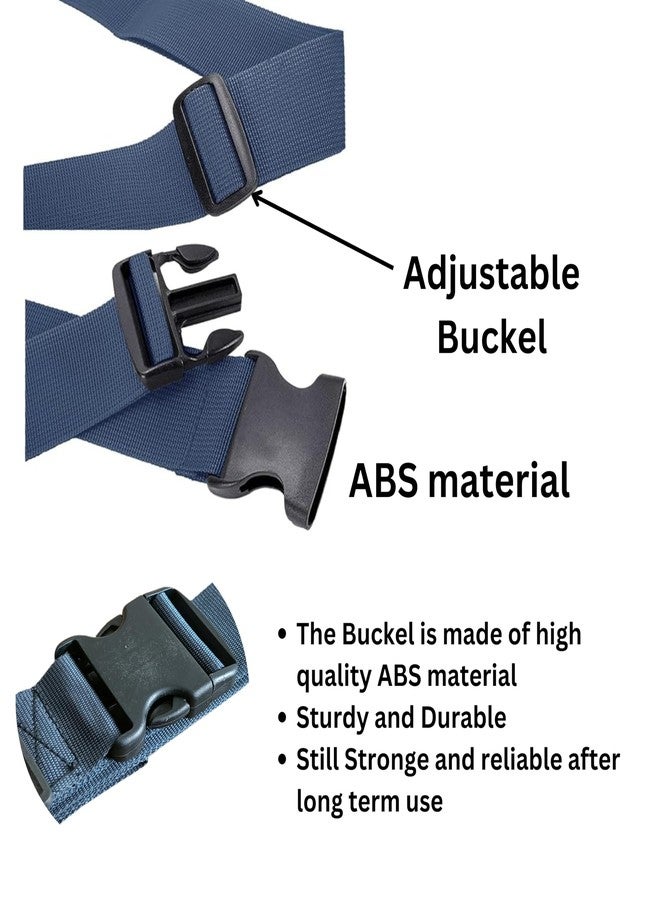APAV Luggage Straps Belt Heavy Duty Adjustable with Buckle Clips for Suitcase | Trolleys and All Kind of Luggages | for Traveling Business/Leisure Trip (Pack of 4 (NB)) - Image 4